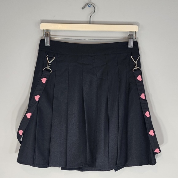 Pleated Heart Tape Skirt Sz. Medium - Picture 2 of 6